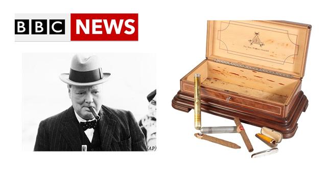 Winston Churchill's cigar box sells for £79,000 at auction 